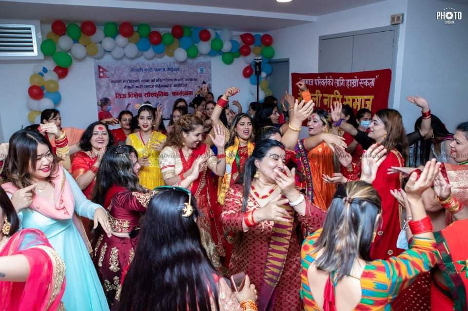 नेपाली नारी समाज पोर्चुगलले दर खुवाउँदै भव्यरूपमा मनायो तीज कार्यक्रम(फोटो फिचर)