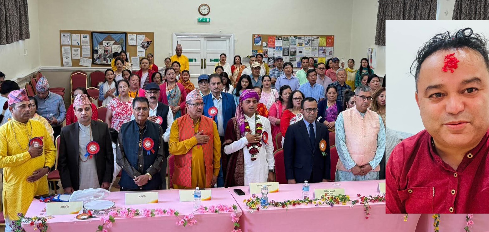 लन्डनका पत्रकार चिरन शर्मा आध्यात्मिक बाटोमा, बने नेपाली कल्चर सेन्टर यूकेको संयोजक