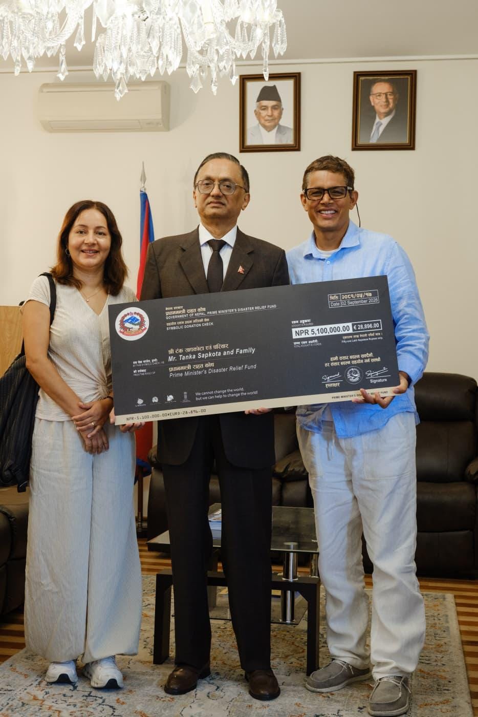 पोर्चुगलका चर्चित शेफ टंक सापकोटाद्वारा बाढीपीडितका लागि रु ५१ लाखभन्दा बढी सहयोग